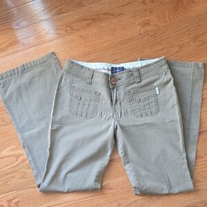 Hollister Khaki Green Casual Pants
